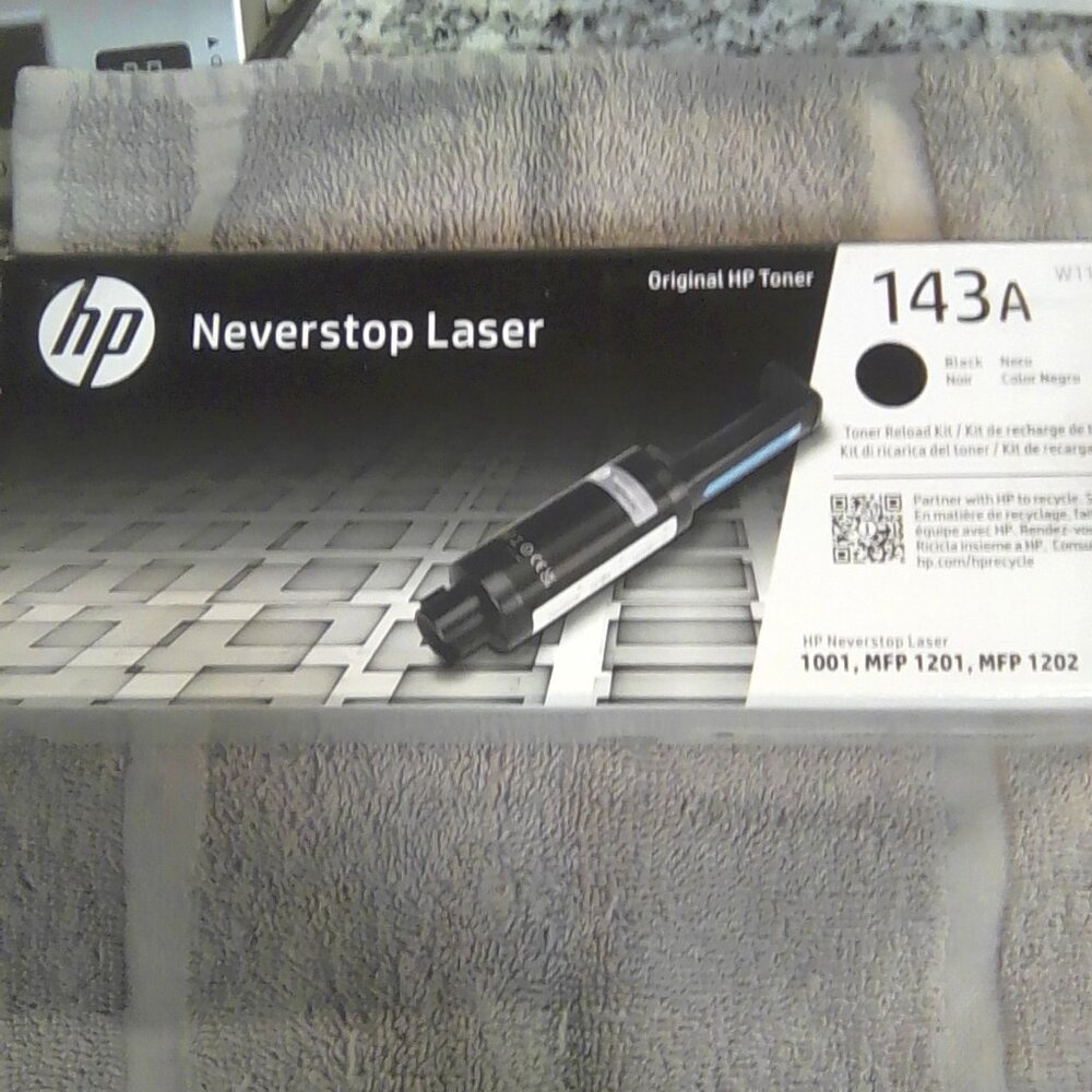 HP 143A Black Original Neverstop Toner Reload Kit, New